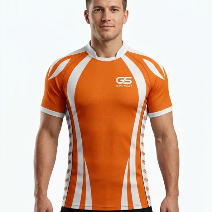 Grey College 9 Panel Rugby Shirt